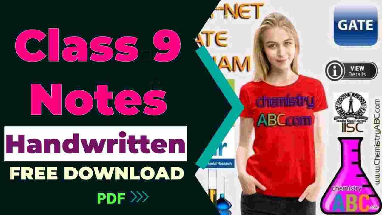 Class 9 Chemistry Handwritten Notes PDF