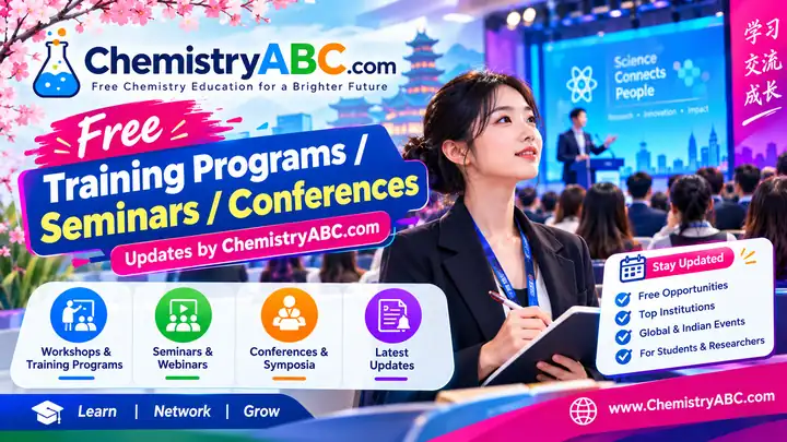 Free training programs, seminars and conferences updates by ChemistryABC.com