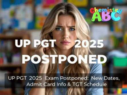 UP PGT Chemistry exam dates